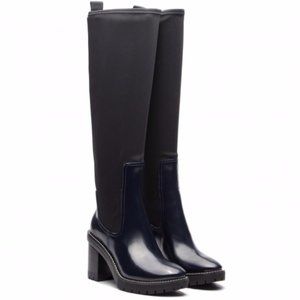 TORY BURCH Preston 95MM Lug Sole Knee High Boots....